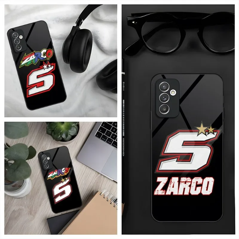 Custodia Per Telefono Johann Zarco 5 Per Samsung S30 S32 S20 S23 S21 S9 S8 S10E Note 20 10 Pro Ultra Plus Cover In Vetro
