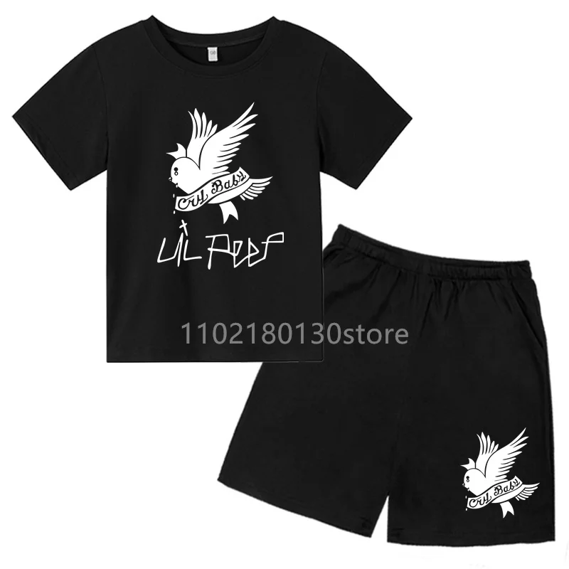 

Kids Summer 2pcs print Leisure Short Sleeved T-shirts+Pants Suits 3-13 Years Boys Girls Outfits Sets Children Gift Clothes