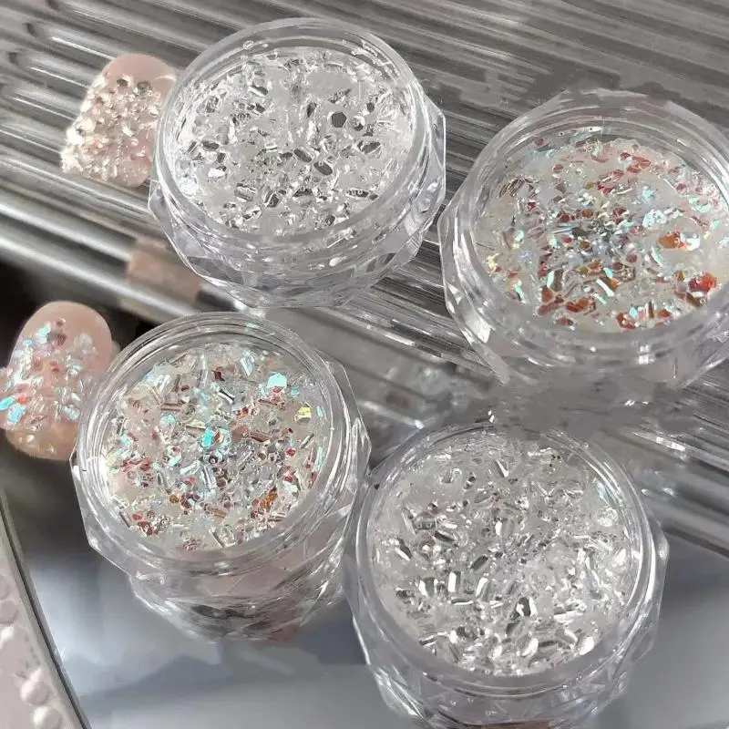 Nail Art Glitter Sequins with Blinking Effect for DIY Designs and Glamourous Looks - 2