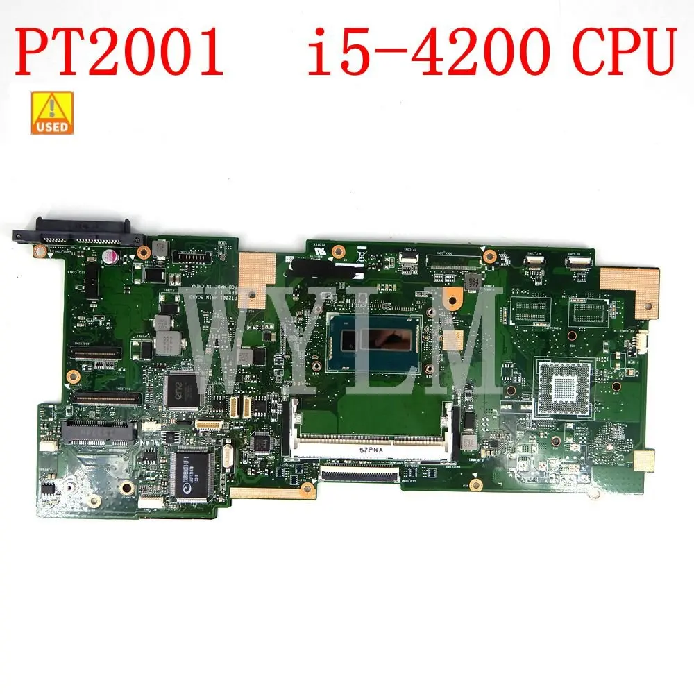 

Used PT2001 Mainboard REV1.2 i5-4200 CPU PT2001 For ASUS PT2001 Laptop Motherboard 100% Tested OK