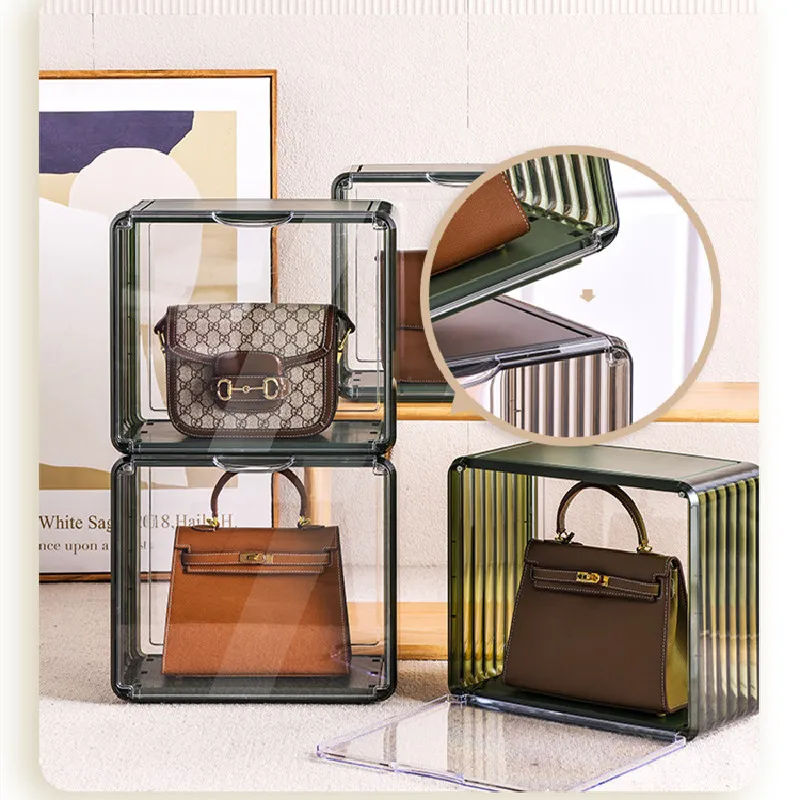 Luxury Handbag Organizer for Wardrobe Closet Transparent Bag Storage Box  Dust-proof Handbag Showcase Holder Woman Gifts - AliExpress