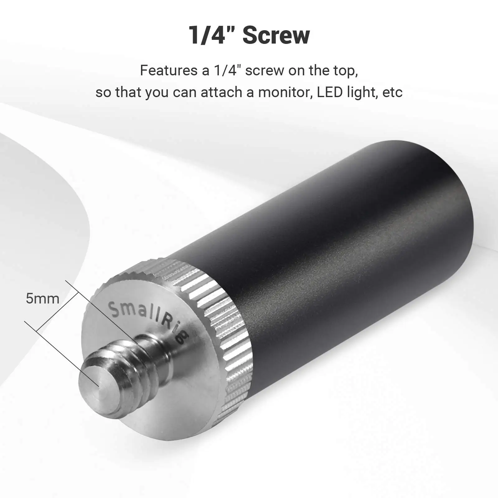 Standard Micro 15mm Rod 1.5 Inches Long with 1/4" Male Female Thread for Clamp M