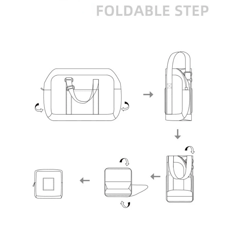 Men WaterProof Travel Bag for Suit Nylon Large Capacity Women Bag Foldable Travel Bags Hand Luggage Packing Cubes Organizer Set