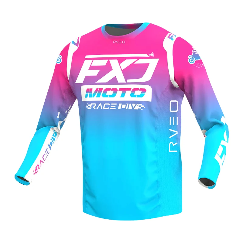 오프로드 오토바이 저지 남녀공용, XXXXL 모토크로스 스포츠 셔츠, 레이싱 다운힐 MX MTB BMX ATV DH 핑크 화이트 블랙 그린