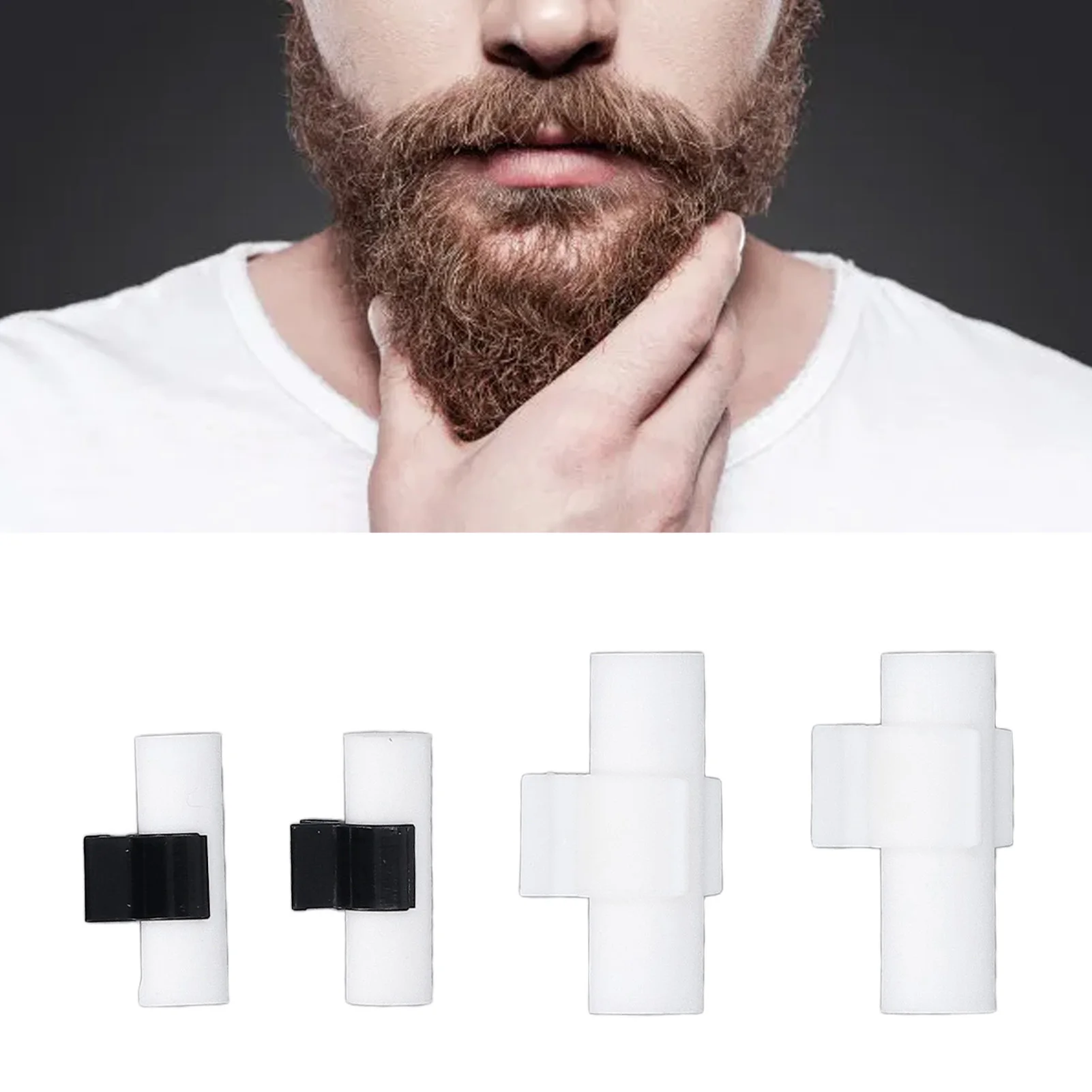 4Pcs Mustache Training Wheel Template Shaping Tool Handlebar Shape Portable Mustache Styling Shaping Tool For Men For Domestic