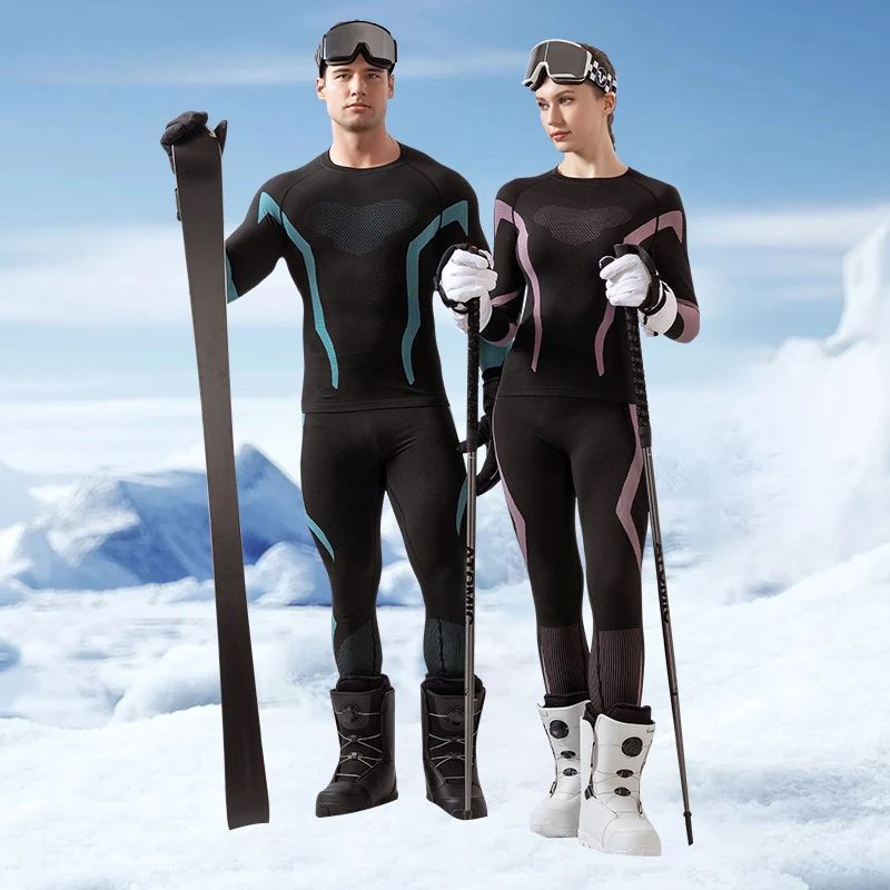 Autumn and Winter Ski Quick-drying Clothing Parent-child Suit Men and Women Gym Compression Set Cycling Sports Thermal Underwear