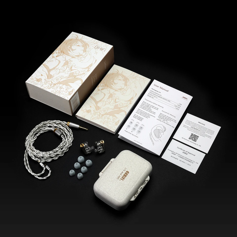 DD ddHiFi E14D (Surface) 1DD + 4BAs Hybrid Driver HiFi In-Ear