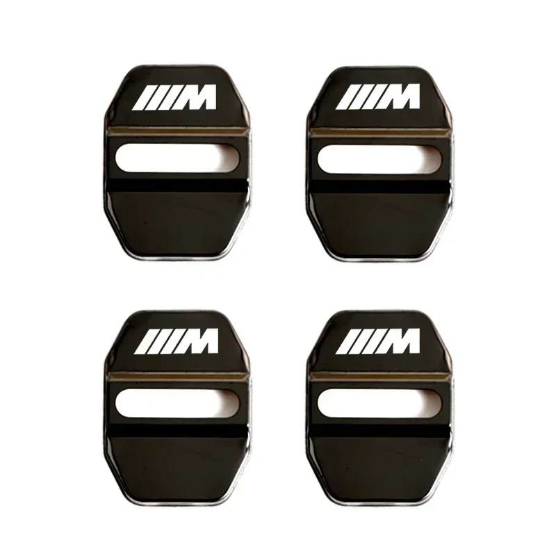 문짝 잠금 장식 보호 커버 엠블럼 케이스, BMW M 파워 퍼포먼스 M3 M5 X1 X3 X5 X6 E46 E39 E36 E60 E90, 4 개