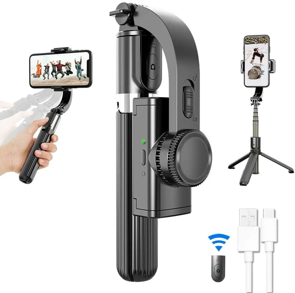 

L08 Bluetooth Handheld Gimbal Stabilizer Mobile Phone Selfie Stick Holder Adjustable Selfie Stand For IPhone/Huawei XIAOMI