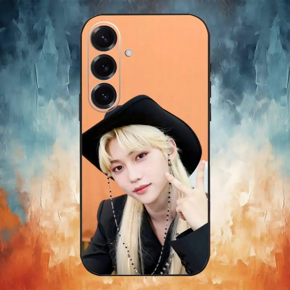 Felix-Inspired Stray Kids Soft Black Phone Case