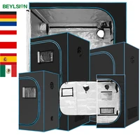 BEYLSION Mental Fabric Plant Grow Box Tent 600D Growing Tent Dark Room +Watch Window For Green House Plants Flower Hydroponic 1