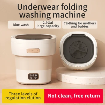 Portable Small Collapsible Washing Machine for Apartments, Travel Socks, Underwear, Panties Washer, Compact Size 1