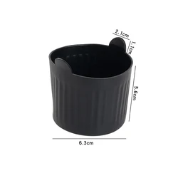 Heat-Resistant Silicone Wax Warmer Bowls with Stirring Stick (Black)