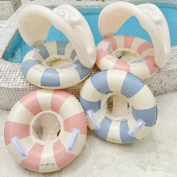 Babys Outdoor Pool Float with Shade Cover (3 to 6 Yrs) 1