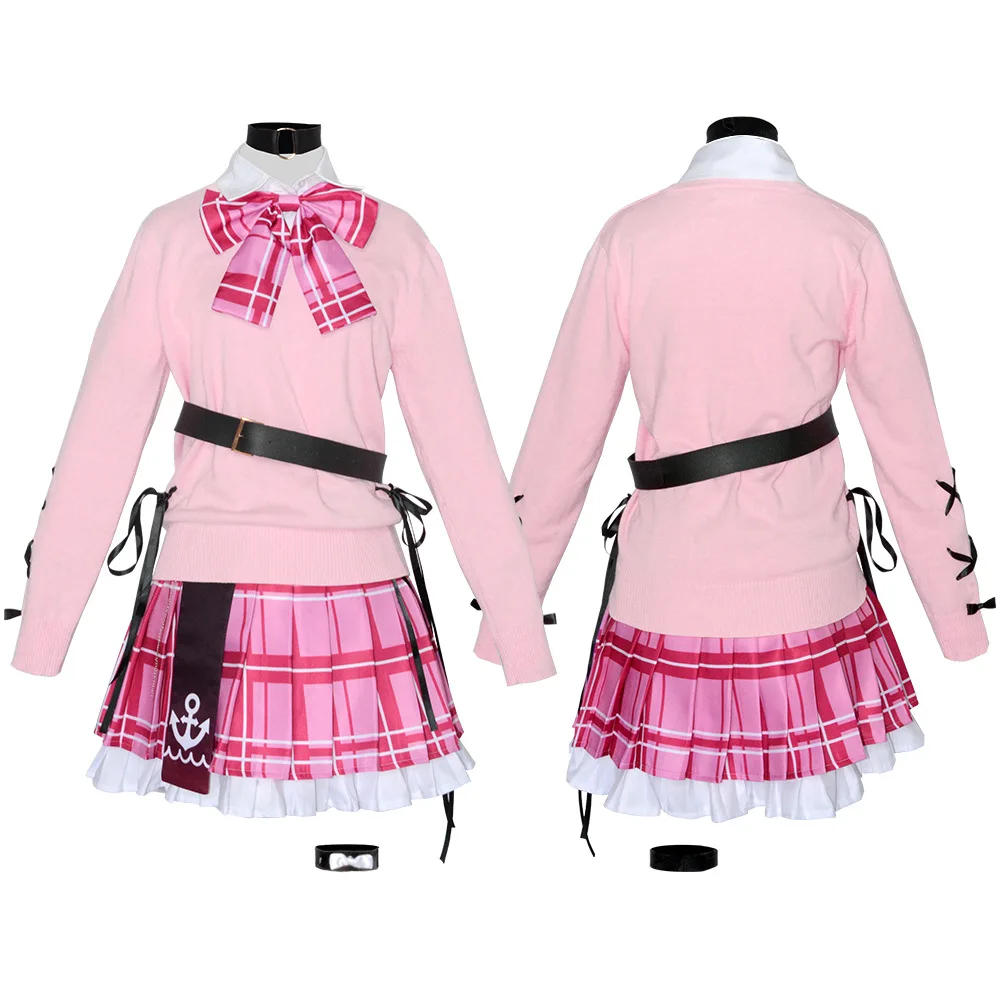 Hololive-Inspired Minato Aqua School Uniform Costume for Cosplay Events