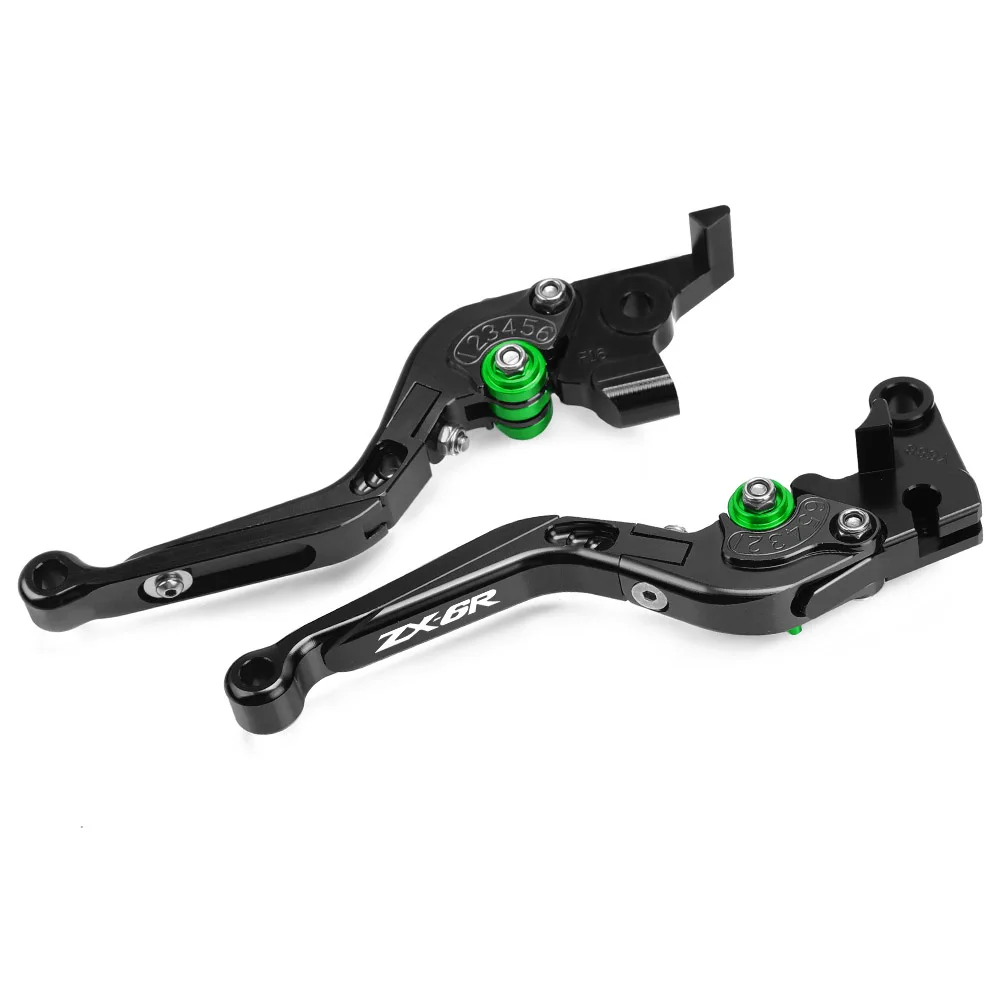 

Brake Lever & Clutch Levers FOR KAWASAKI ZX6R ZX-6R 2005 2006 Long Shorty CNC Adjustable Folding Extendable Handle Handlebar