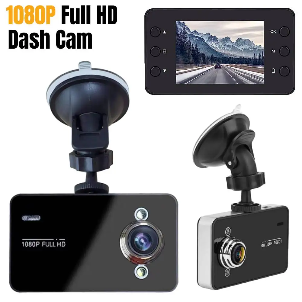 풀 HD 자동차 DVR 대시 캠, 자동차 루프 녹화, 차량 운전 녹음기, 야간 투시경 지지대, TF 32G, 140 도 시야각, 1080P