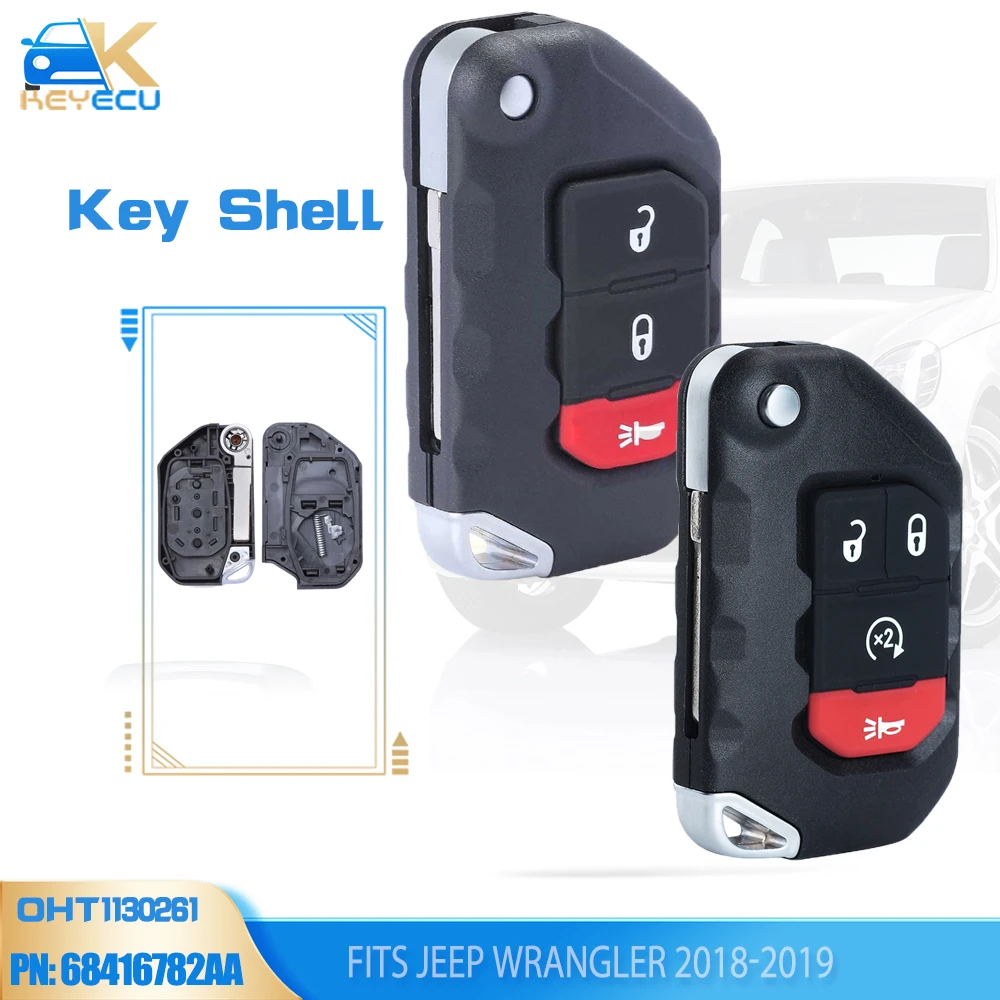 

Брелок с 4 кнопками для Jeep Wrangler P/N: 68292944AA OHT1130261