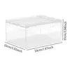 Reptile Feeding Box Animal Habitat Cage Transparent Reptile Terrarium Enclosure Cage for Chameleons Hermit Crabs Container 6