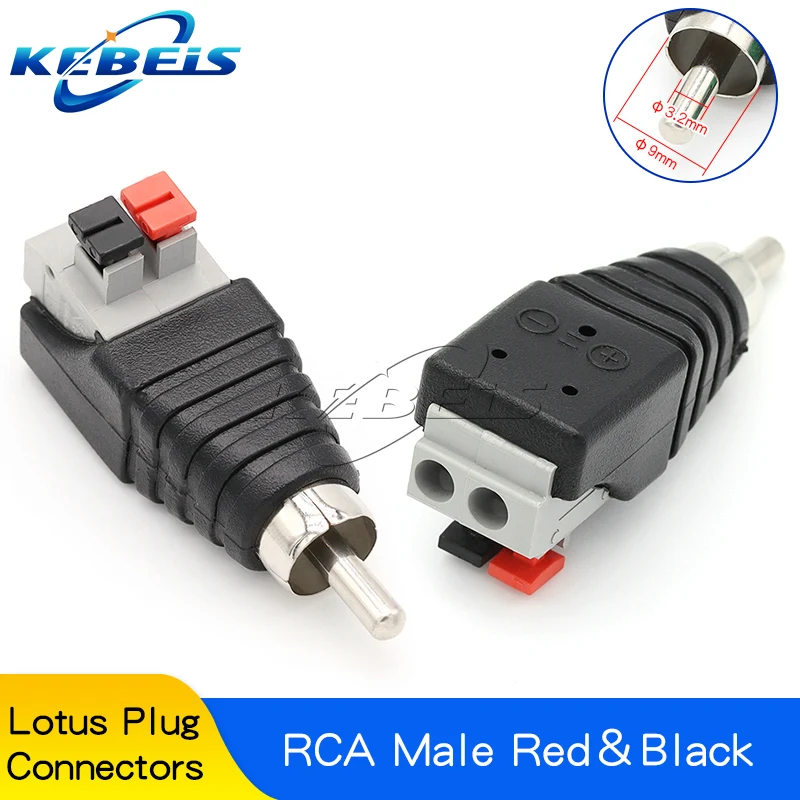 10 Adattatori RCA Maschio-Femmina A Vite – Per Cavi Altoparlanti – 5 Maschi + 5 Femmine – Per CCTV E Audio/Video - 4