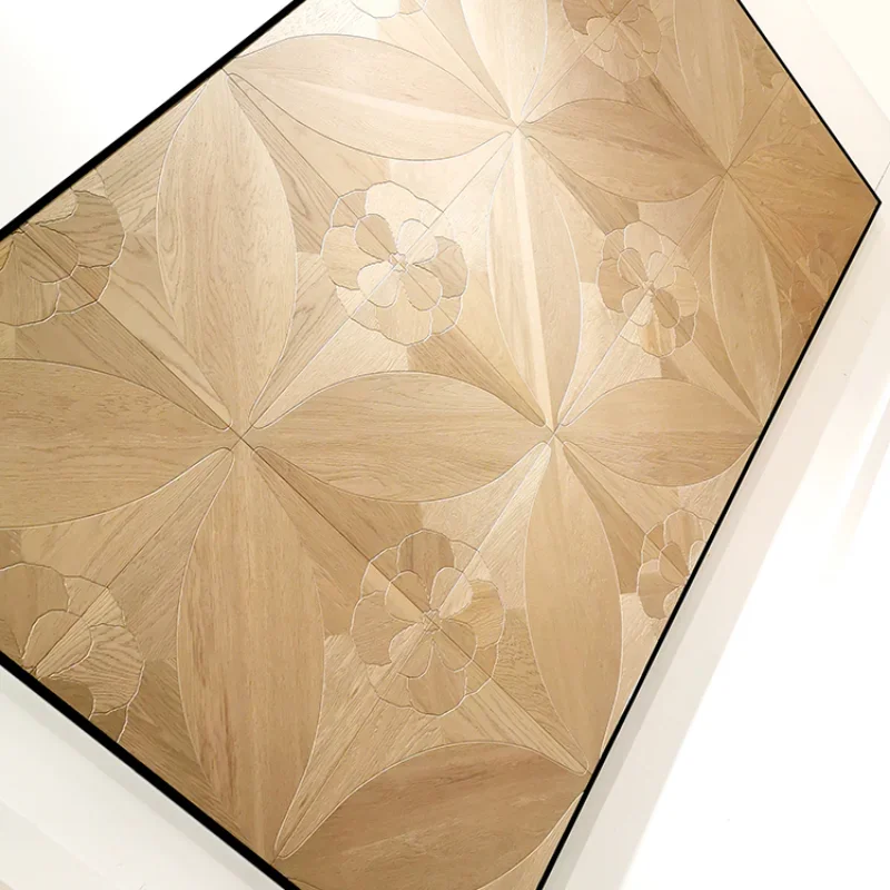 Solid wood composite parquet floor metal paint silver powder living room bedroom study corridor environmental protection