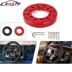 RASTP-New 70MM Aluminum 24 Hole Adapter For Logitech G27 G25 PCD Racing Car Game Modificatio Steering Wheel Adapter Plate QR036