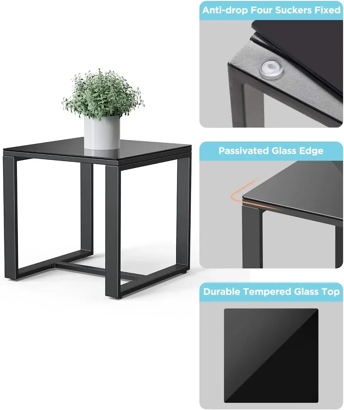 3 Piece Wicker Patio Set 6