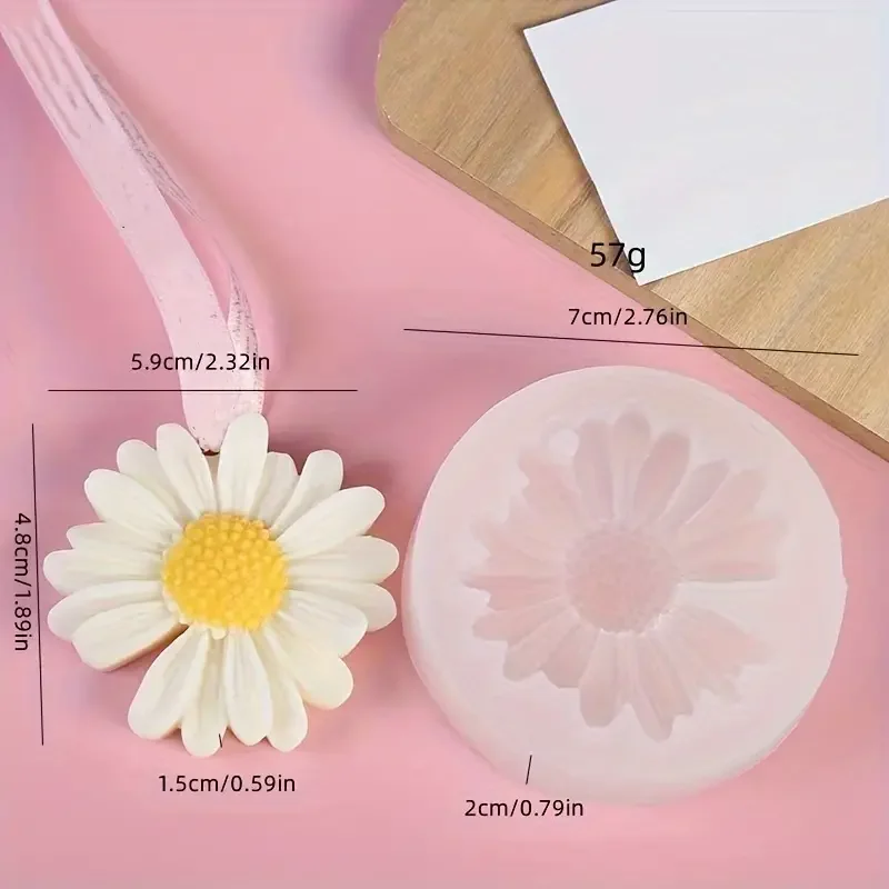 Daisy Scented Candle Daisy Silicone Candle Mold Aromatherapy Soap Mold For Candle Making Kit DIY Flower Handmade Candle Mold