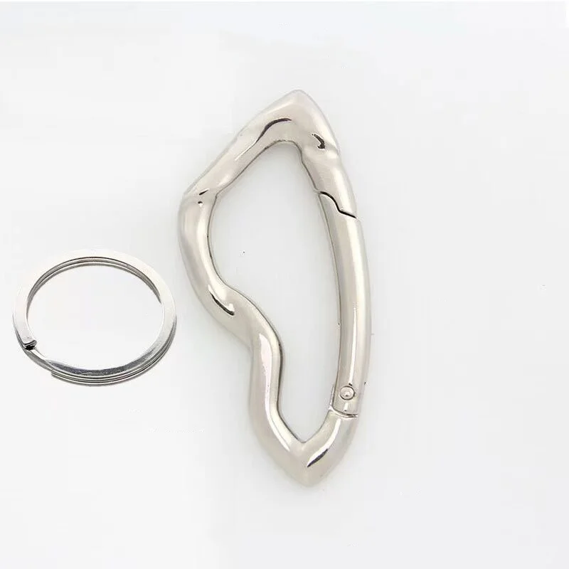 1PCS Zink-legierung Bergsteigen Gürtel Schnalle Metall Ätherisches Gürtel Icon Karabiner Taille Hängen Schlüsselbund Frauen Männer Tasche Anhänger – Detail 4