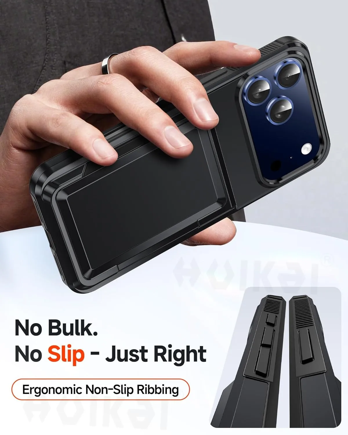 Premium Wallet Case with Credit Card Holder and Heavy Duty Shockproof Protection