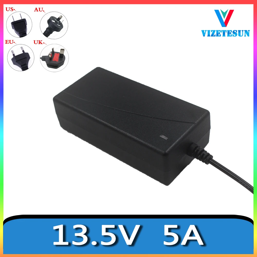 Interruptor Adaptador de Alimentação 13.5v 5000ma Fibra Óptica Splicer Fusão Transformador Carregador de Energia dc 5.5*2.1 mm 13.5v 5a