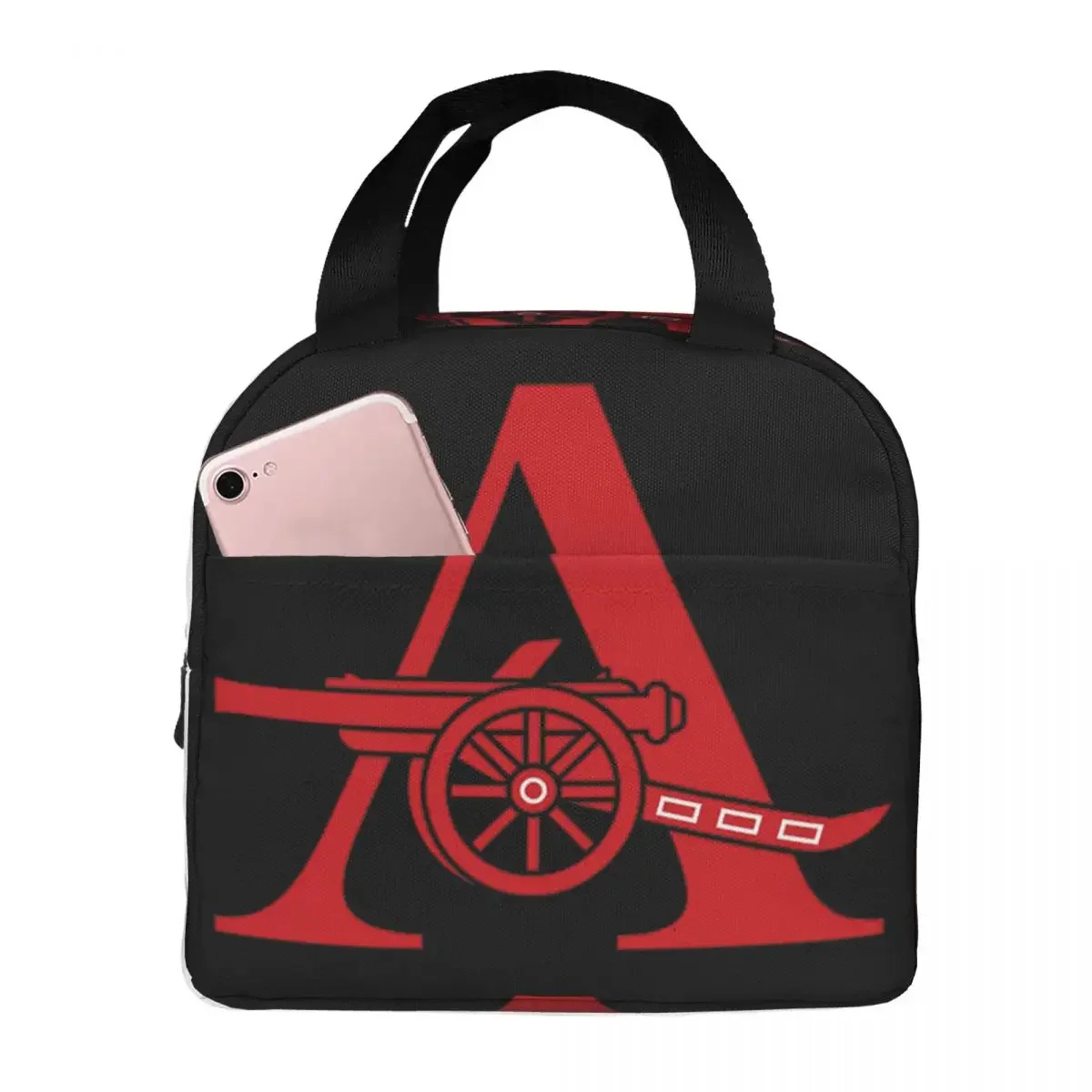 

Изолированные сумки для ланча Arsenal A And Cannon, водонепроницаемые сумки для пикника, термоохлаждающий Ланч-бокс, сумка для ланча для женщин, для работы, для детей и школы
