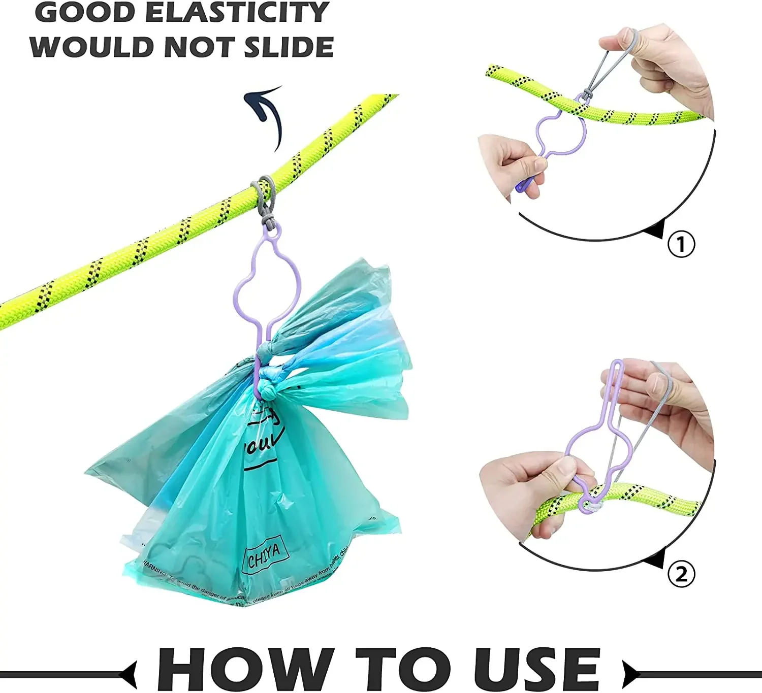 Hands-Free dog poop bags dispenser holder for leash pet waste bags carrier dog walking accessories cleaning supplies