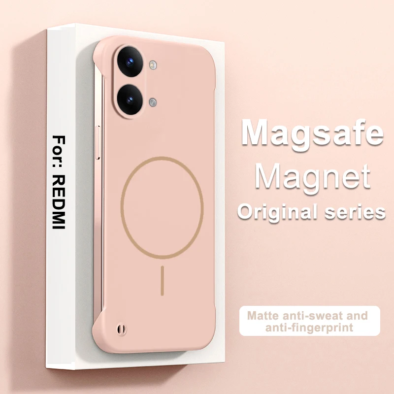 Magsafe Magnetic Wireless Charging Slim Hard Phone Case - Frameless Back Cover