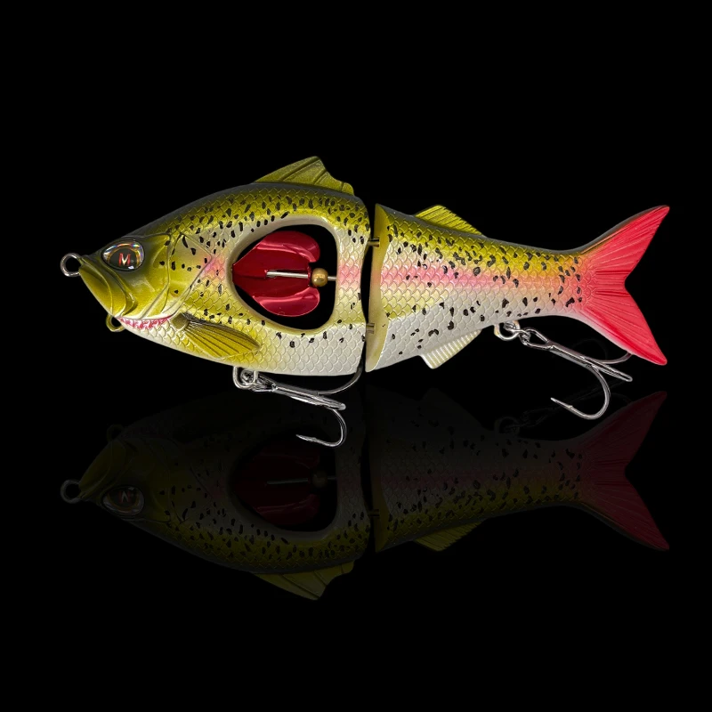 140MM Swimbaits Balam Glide Bait Angelköder Gelenkiger Harter Köder Schwimmend Sinkend Heart Glide Großer Köder für Barsch und Hecht – Detail 10
