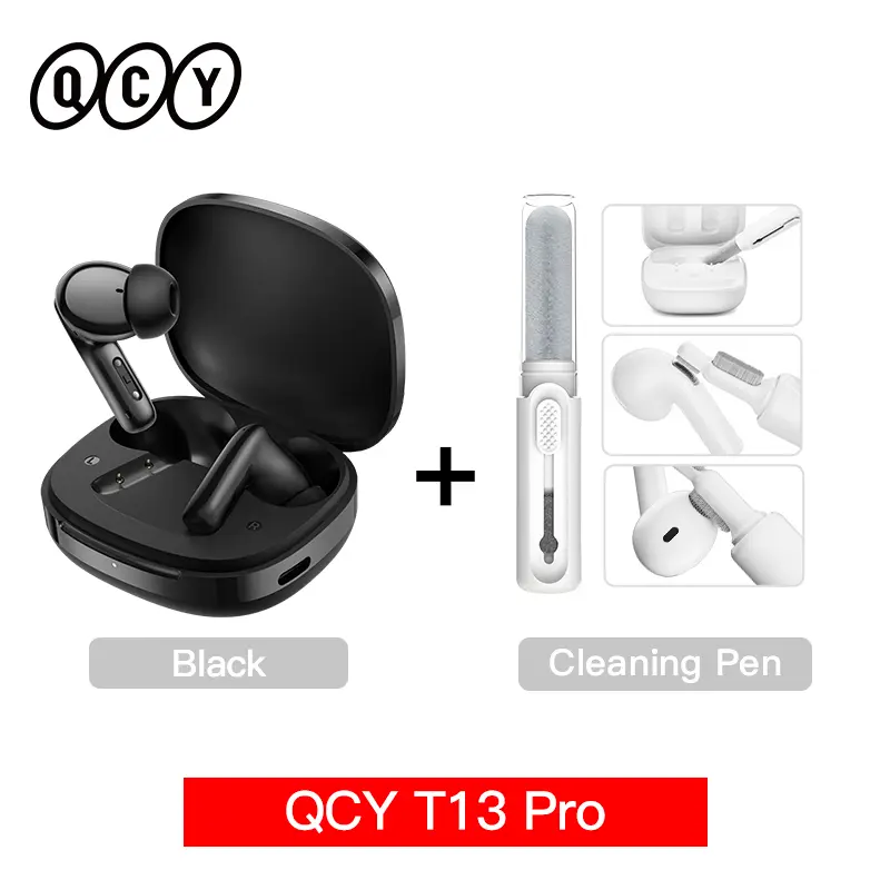QCY T13 Pro HT23 Adaptive ANC Wireless Earbuds 13mm Drivers Powerful Bass 50dB Hybrid ANC Bluetooth 6.0 Earphones 6 Mics ENC 47H - Image 13