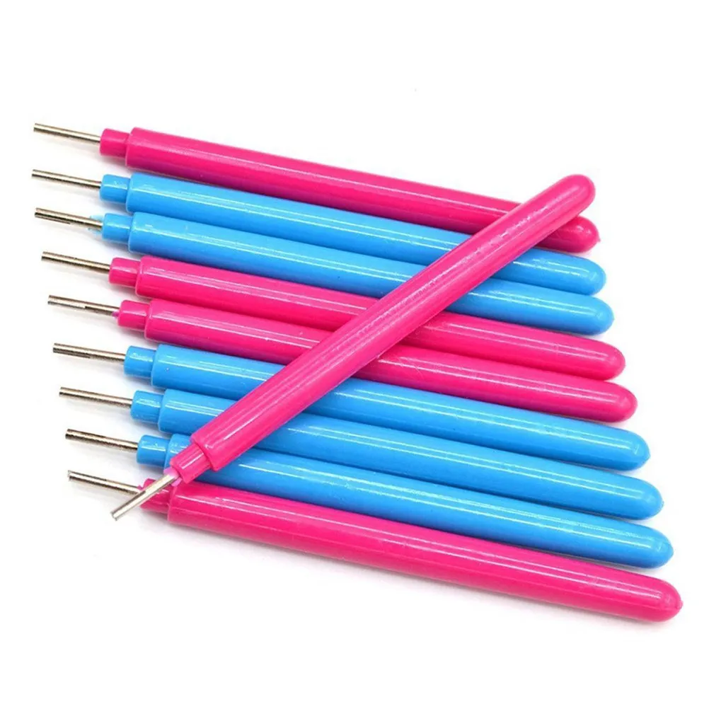 5Pcs 우아한 종이 퀼링 펜 세트 스테인레스 스틸 볼펜 펜촉 소프트 터치 고무 그립 DIY를 위한 오래 지속되는 내구성