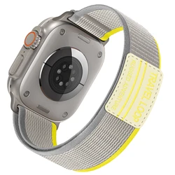 Elastic Trail Loop Strap for Apple Watch Bands, Ultra Durable Bracelet Accessory (Yellow Beige)