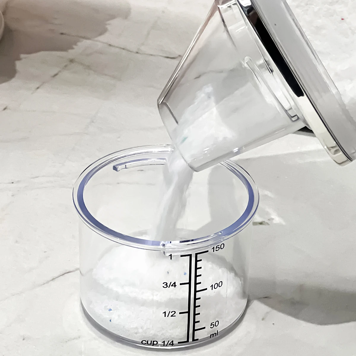 Straight Laundry Detergent Dispenser with Labels Laundry Room Orgnization for Luandry pods Powders Softener Dispenser Jar 4