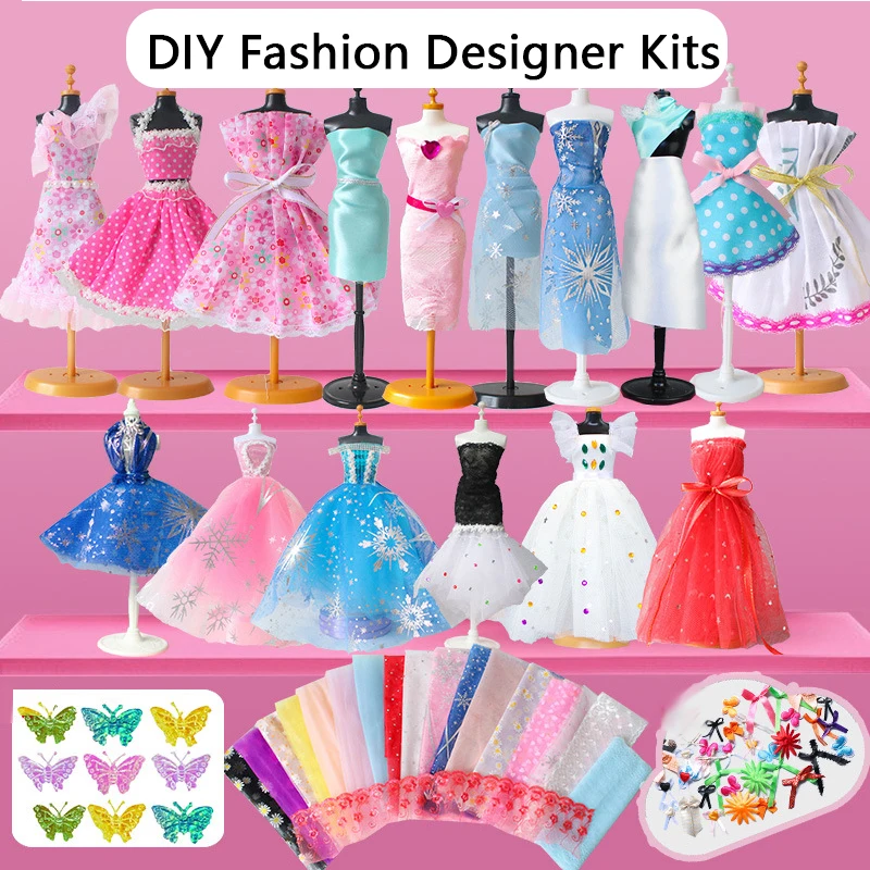 DIYFashionDressDesignKitBrinquedosartesanaisparameninasKitde