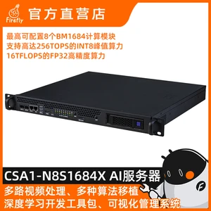 CSA1-N8S1684X 256T computing power 1U server 10G network BM1684X open SDK SOPHON BM1684X Firefly