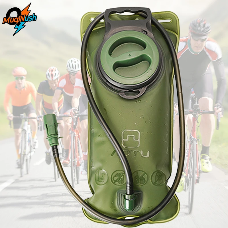 حقيبة مياه  2L مقاومة للتسرب، سهلة التنظيف، بديلة للزجاجة لركوب الدراجات والمشي لمسافات طويلة والتخييم والجري والاستكشاف في الهواء الطلق