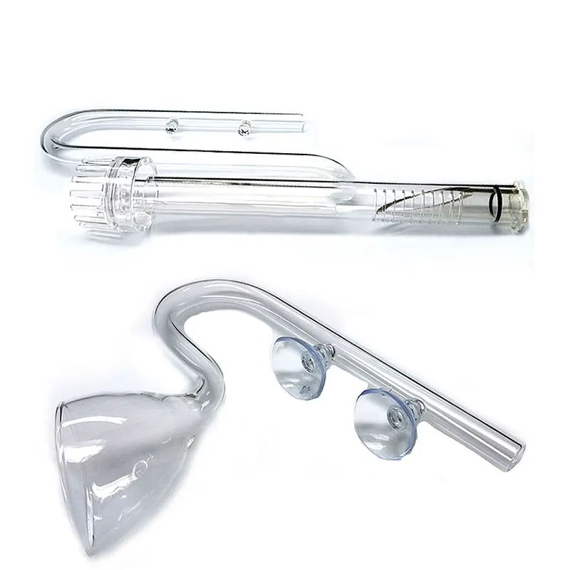 skimmer Glass lily pipe spin surface inflow outflow 13/17mm aquarium water plant tank filter ADA quality Fish Tank Filter