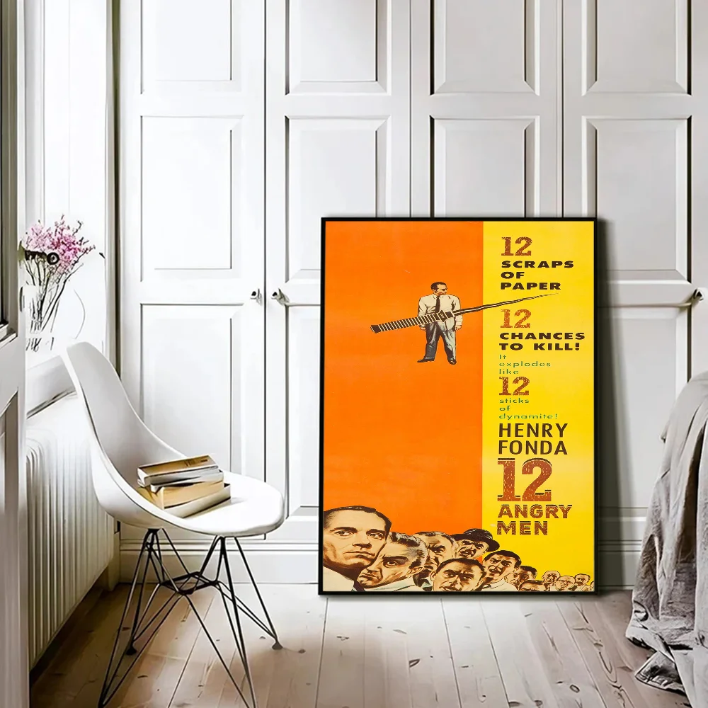 12 Angry Men 1957 Classic Film Good Quality Prints and Posters Vintage Room Bar Cafe Decor Home Decor
