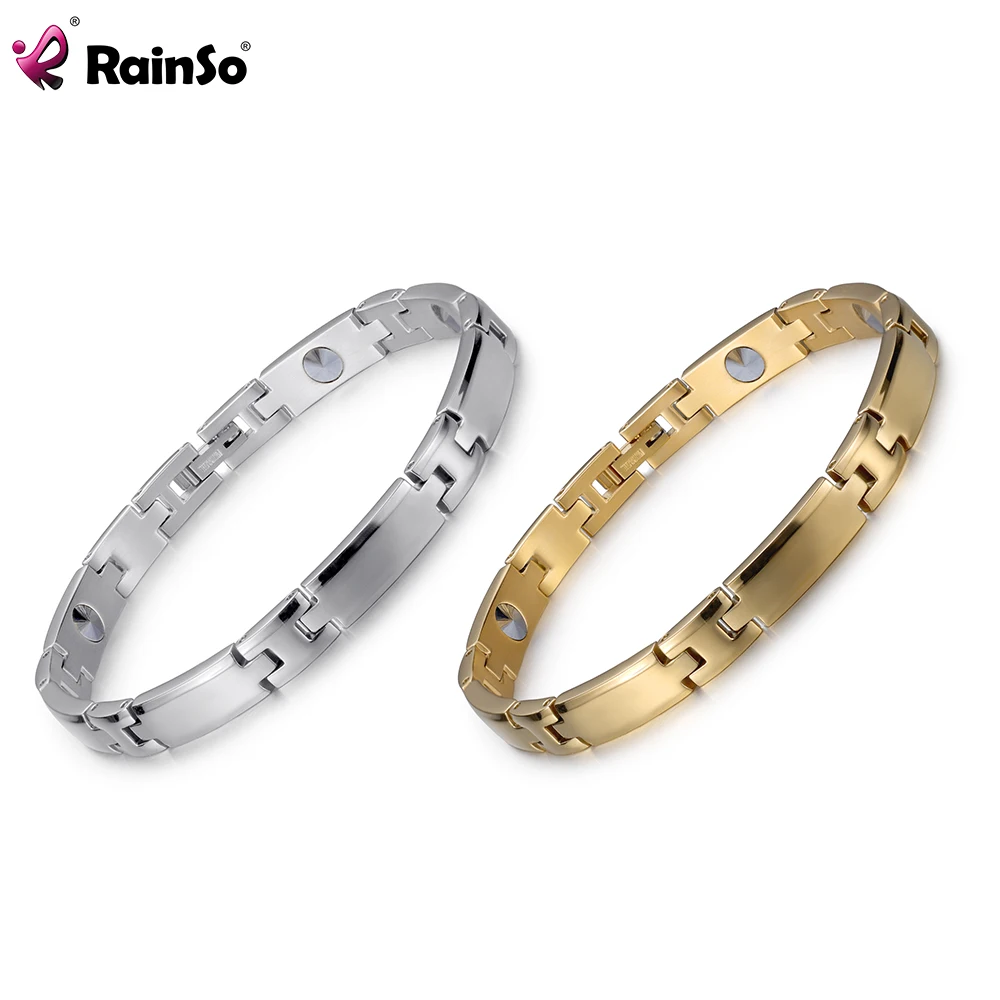 

Rainso Magnetic Bracelet For Women Holagram Healthy Viking Sliming Bio Energy Germanium Jewelry 2pc