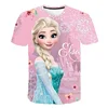 New Summer Frozen 2 T Shirt Anna Elsa Meisje 3d Digital Printing Kleding Tops Frozen Snow Queen Anna Elsa Cartoon Print Shirts 1