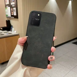 Luxury Business Matte Leather TPU Phone Case - Fashion Protection Shell - Galaxy S10 Lite (Black)