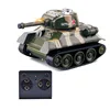 Mini 4CH Radio RC VS Tank Remote Control Pocket Truck R/C Toys Turret Rotation Stryker LED Light Kid Military Fast Running 4