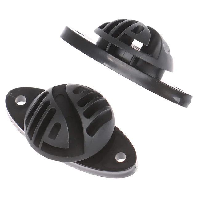 10Db/Tétel Horgos Csavargyűrűhorg Csavar Elektromos Kerítés Műanyag Szigetelő Alumínium Ötvözet Kiváló Minőségű Fekete - Image 3