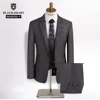DARO( Jacket + Vest + Pants ) High-end Brand Boutique Fashion Solid Color Mens Casual Business Suit 3Piece Set Wedding DRSV83703 1